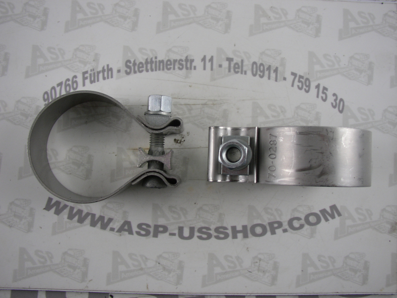 Auspuffschelle - Muffler Clamp 2,5\ = 63,5mm HD V2A - ASP - American  Special Parts