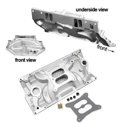 Ansaugbrücke - Intake Manifold  Chevy V8 Vortech